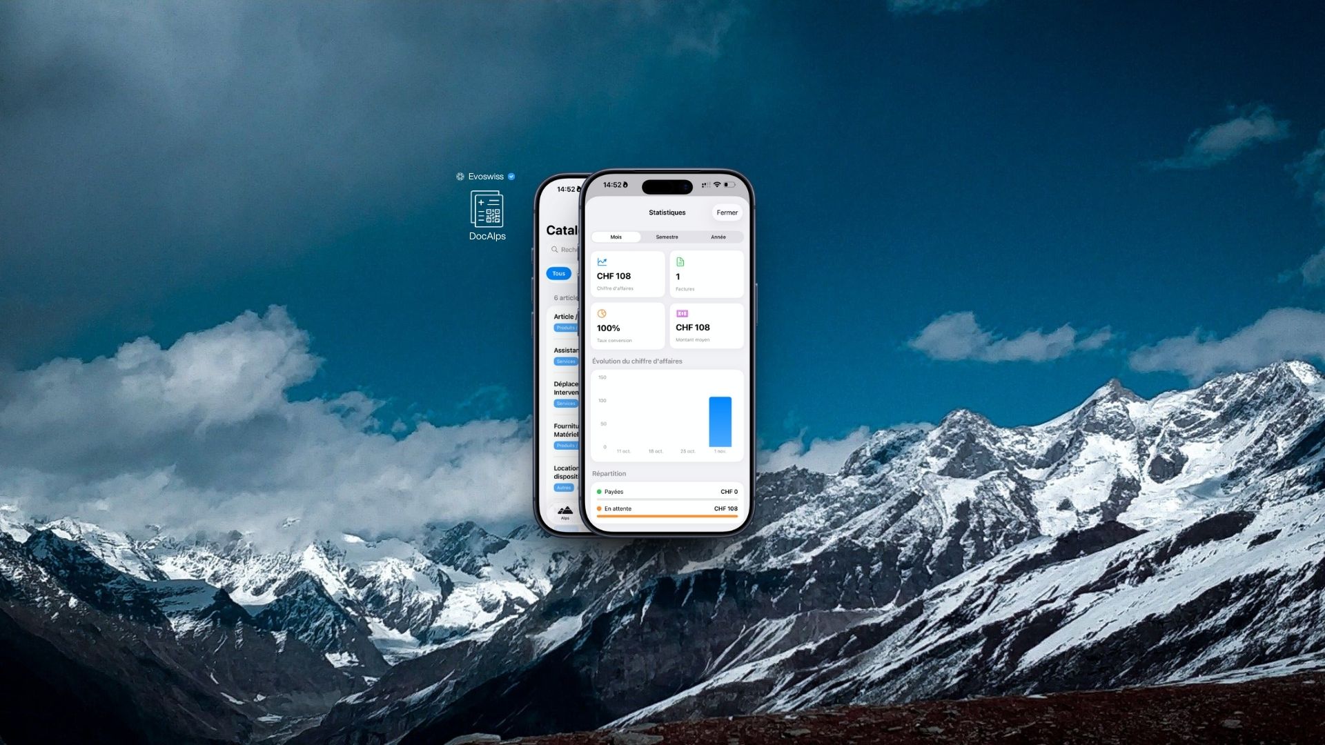 DocAlps - Application de facturation suisse pour iPhone